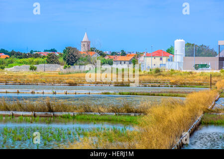 Nin malerischen Blick auf die Stadt im europäischen Land Kroatien. Stockfoto