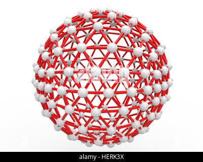 3D Wissenschaftlerkreisen geometrische Struktur Stockfoto