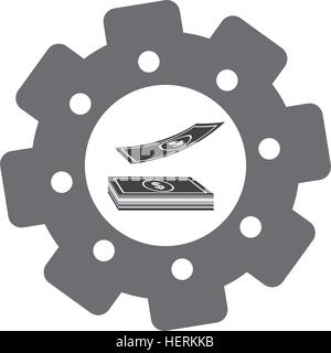 Bar Geld Symbolbild Stock Vektor