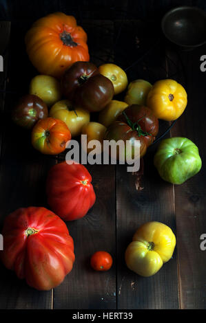 Auswahl an Tomaten Stockfoto