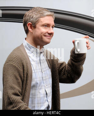 Martin Freeman, der Arzt John Watson spielt in BBC zeigen Sherlock. Stockfoto