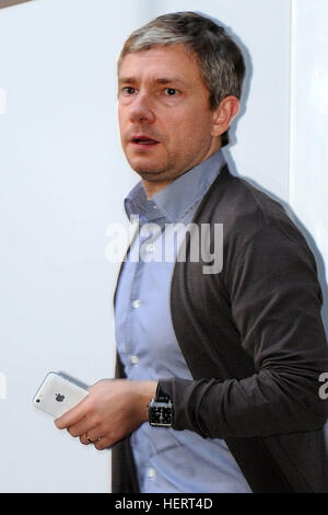 Martin Freeman, der Arzt John Watson spielt in BBC zeigen Sherlock. Stockfoto