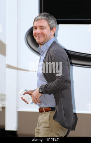 Martin Freeman, der Arzt John Watson spielt in BBC zeigen Sherlock. Stockfoto