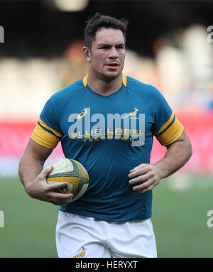 DURBAN, Südafrika - Oktober 08: Francois Louw Südafrikas während der Rugby Championship Match zwischen Südafrika und Neuseeland bei Grow Stockfoto