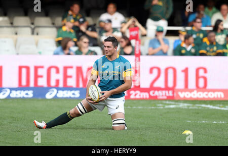 DURBAN, Südafrika - Oktober 08: Francois Louw Südafrikas während der Rugby Championship Match zwischen Südafrika und Neuseeland bei Grow Stockfoto