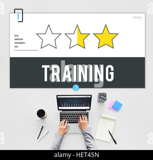 Leistungsfaehigen Lernkonzept Erfolg Training Stockfoto