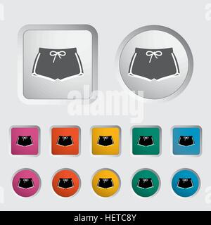 Sport Shorts einzelnes Symbol. Vektor-Illustration. Stock Vektor
