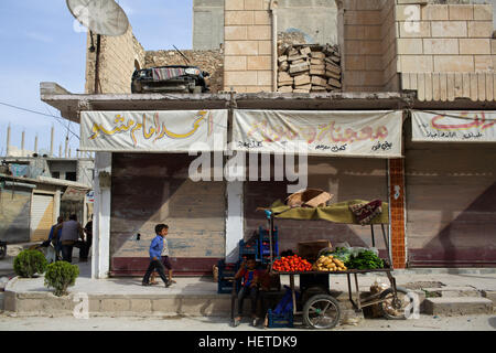 Syrien, Rojava: in den Straßen von Kobani Stockfoto