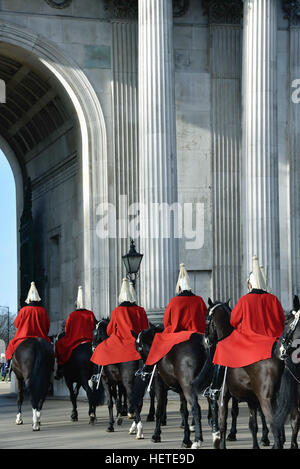 United Kingdom, England, London: Horse guards Stockfoto