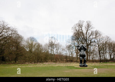 Bordkanonen Skulpturenausstellung in Yorkshire Sculpture Park Stockfoto