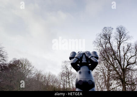 Bordkanonen Skulpturenausstellung in Yorkshire Sculpture Park Stockfoto