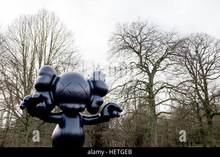 Bordkanonen Skulpturenausstellung in Yorkshire Sculpture Park Stockfoto