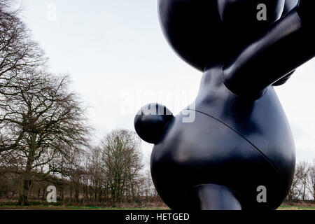 Bordkanonen Skulpturenausstellung in Yorkshire Sculpture Park Stockfoto