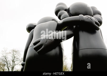 Bordkanonen Skulpturenausstellung in Yorkshire Sculpture Park Stockfoto