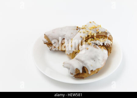 Traditionelle Brötchen verkauft in Poznan (Polen) am St. Martinstag (Kulturbegeisterung Swietomarcinski, in polnischer Sprache) Stockfoto