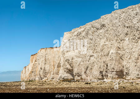 Seven Sister Cliff Formation bei Eastbourne, East Sussex, Südengland. Stockfoto