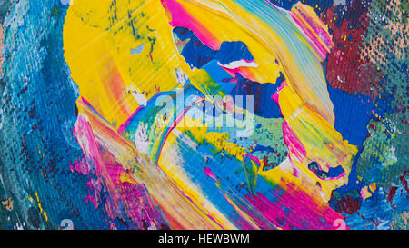 abstrakt Acryl handgemalt Hintergrundtextur auf Karton Stockfoto
