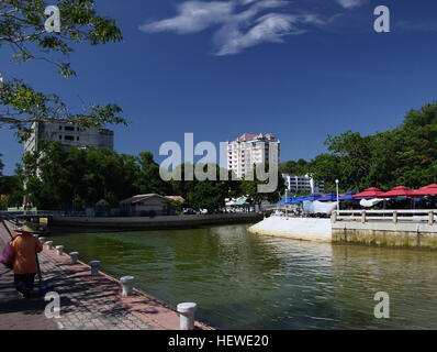 Ication (,), Bandar Seri Begawan, Brunei, Wasser Wege Brunei, sightseeing Stockfoto