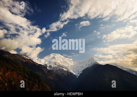 Chomrong Dorfgebiet, ABC Trek (Annapurna Base Camp Trek), Nepal Stockfoto