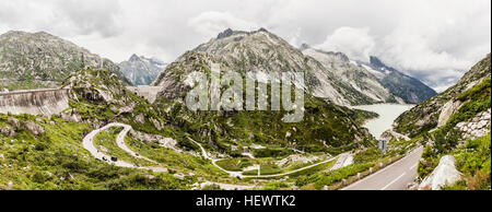 Grimselpass, Schweiz Stockfoto