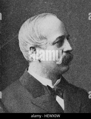 Hermann Karl Friedrich Lucanus, Seit 1888 von Lucanus, 1831-1908, wurde der preußische Staatsrat und Leiter des geheimen zivile Kabinett Kaiser Wilhelm II., Bild aus dem Jahr 1895, Digital verbessert Stockfoto