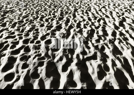Sand Textur in schwarz / weiß Stockfoto