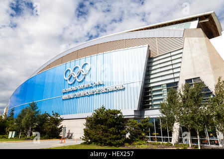 VANCOUVER - Juli 10: The Richmond Olympic Oval in der Stadt Richmond, BC, 10. Juli 2016. Es wurde für die Olympischen Winterspiele 2010 erbaut und war e Stockfoto