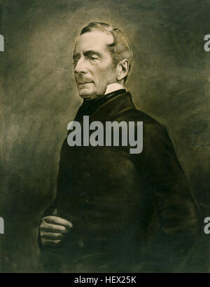 ALPHONSE de LAMARTINE (1790-1869), französischer Schriftsteller und Politiker im Jahre 1856. Foto: Nadar Stockfoto