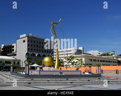 Ication (,), Bandar Seri Begawan, Brunei, Brunei Sightseeing Tour, Erbe Stockfoto