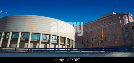 Das Senatsgebäude, Edificio Senado, Madrid, Spanien. Stockfoto