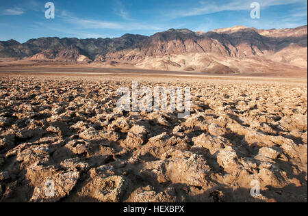 Death Valley Nationalpark, Kalifornien, Golfplatz des Teufels; Stockfoto