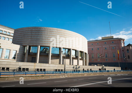 Das Senatsgebäude, Edificio Senado, Madrid, Spanien. Stockfoto