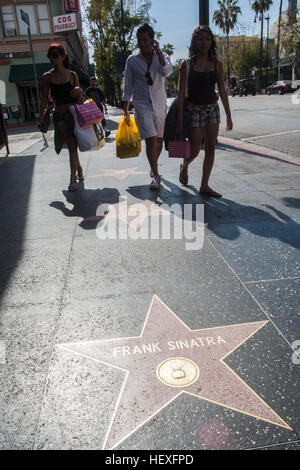 Stern auf dem Walk of Fame, Hollywood Boulevard, Los Angeles, Kalifornien, Vereinigte Staaten von Amerika, Nordamerika Stockfoto