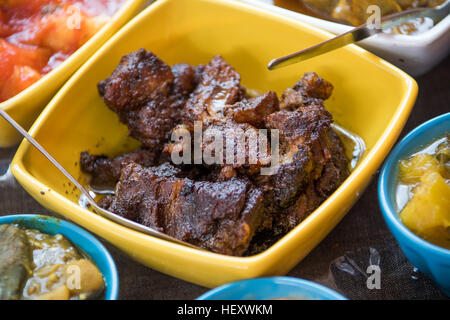 Wildschwein, Palais de Barbizon Restaurant, Chamarel, Mauritius Stockfoto