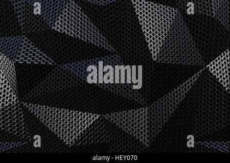 Metallische Kettenrüstung abstrakte geometrische Hintergrund Stockfoto