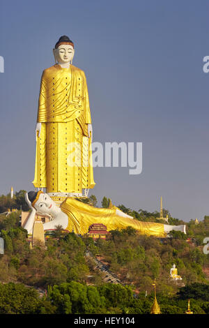 Maha Bodhi Tahtaung, Bodhi Tataung, Buddha, Monywa, Myanmar Stockfoto