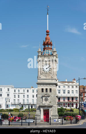 Margate Uhrturm, Marine Drive, Margate, Kent, England, Vereinigtes Königreich Stockfoto