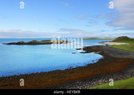 Die Coral Strände an den Ufern des Loch Dunvegan in der Nähe von Claigan, Isle Of Skye, Schottland Stockfoto