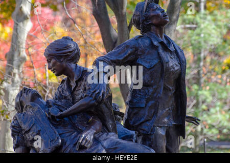 Die Vietnam Frauen Denkmal erinnert Frauen, von denen meisten Krankenschwestern, waren, die im Krieg in Vietnam diente. Stockfoto