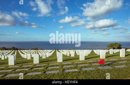 Fort Rosecrans National Cemetery, San Diego, Kalifornien, USA. Stockfoto