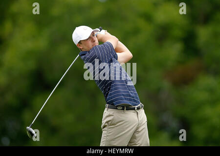 Jordan Spieth spielt für Dallas Jesuit UIL Texas State 5A Division Golf Weltmeisterschaft 2011 in Austin, Texas. Stockfoto