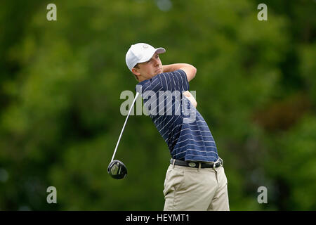 Jordan Spieth spielt für Dallas Jesuit UIL Texas State 5A Division Golf Weltmeisterschaft 2011 in Austin, Texas. Stockfoto