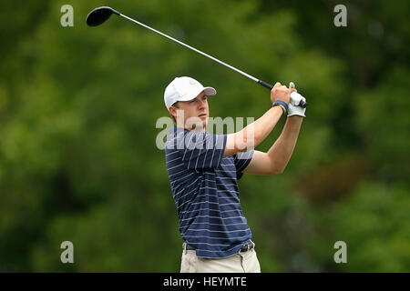 Jordan Spieth spielt für Dallas Jesuit UIL Texas State 5A Division Golf Weltmeisterschaft 2011 in Austin, Texas. Stockfoto