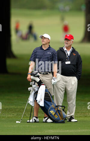 Jordan Spieth spielt für Dallas Jesuit UIL Texas State 5A Division Golf Weltmeisterschaft 2011 in Austin, Texas. Stockfoto