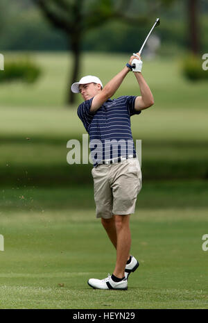 Jordan Spieth spielt für Dallas Jesuit UIL Texas State 5A Division Golf Weltmeisterschaft 2011 in Austin, Texas. Stockfoto