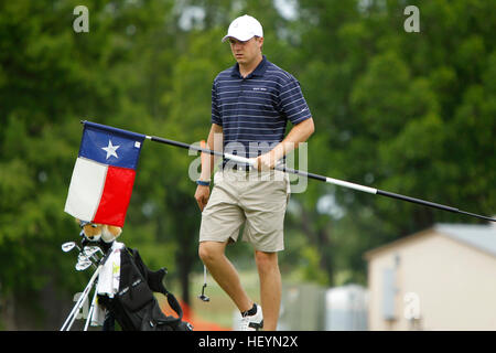 Jordan Spieth spielt für Dallas Jesuit UIL Texas State 5A Division Golf Weltmeisterschaft 2011 in Austin, Texas. Stockfoto