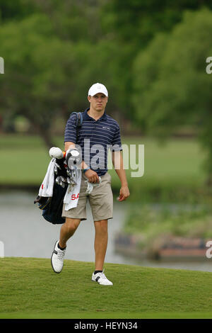 Jordan Spieth spielt für Dallas Jesuit UIL Texas State 5A Division Golf Weltmeisterschaft 2011 in Austin, Texas. Stockfoto