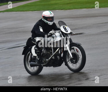 Ivo Viscasillas, Joaquin Folch-Rusinol Jr., Norton Manx, Barry Sheene Memorial Trophy, Goodwood Revival 2016, 2016, klassisch, Fahrräder, Motorräder, ist Stockfoto