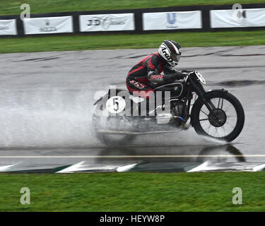 Lothar Singer, Klaus Ottlinger, BMW R5, Barry Sheene Memorial Trophy, Goodwood Revival 2016, 2016, Classic, Bikes, Motorräder, Goodwood, Stockfoto