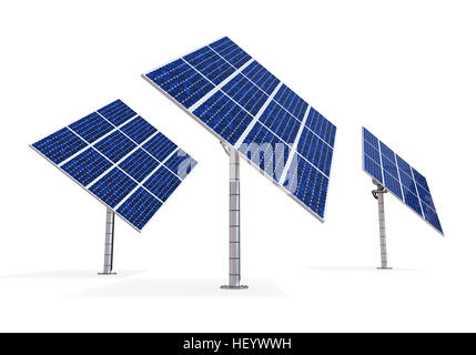 Solar Panel isoliert Stockfoto